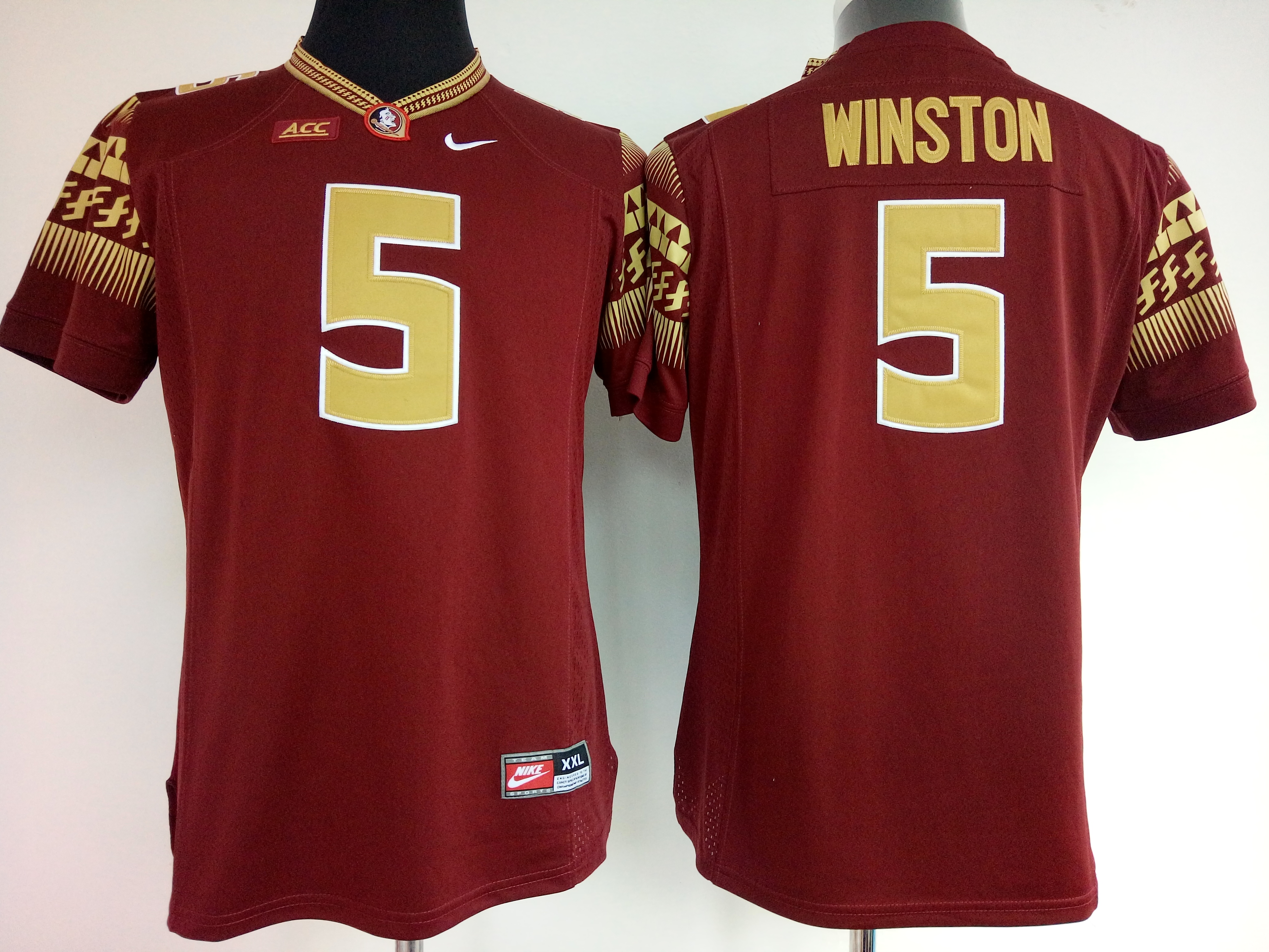 NCAA Womens Florida State Seminoles Red 5 Winston jerseys